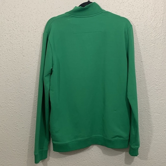 Guess Green Full Zip Slim Fit French Terry Long Sleeve Jacket size M - Picture 4 of 10